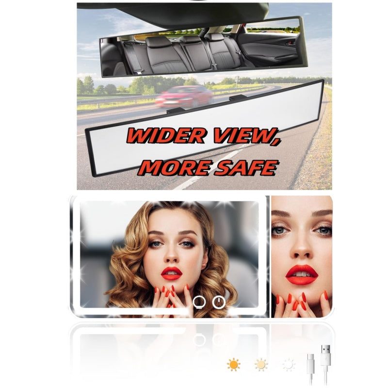 Universal 11.81 Inch Panoramic Convex real view Mirrorļ¼limited-time discountļ¼