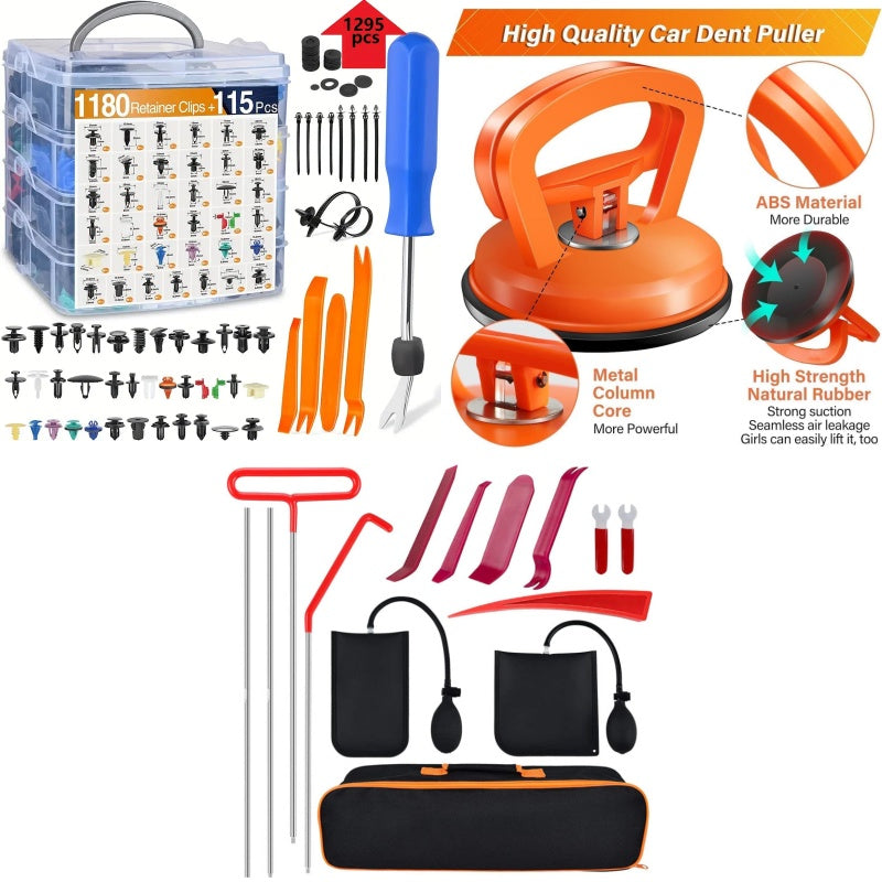 925pcs-1295Pcs Car Retainer Clips & Fastener Remover(limited-time discount)