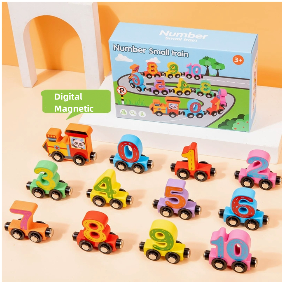 Magnetic Wooden Alphabet Train Sets | ABC Letter Learning Toy Trains