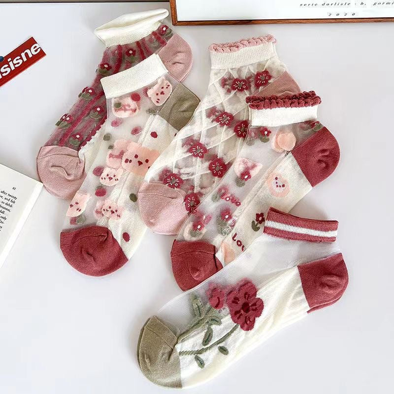 Women's Summer Thin Silk Socks