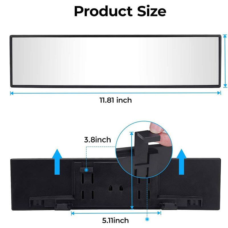 Universal 11.81 Inch Panoramic Convex real view Mirrorļ¼limited-time discountļ¼