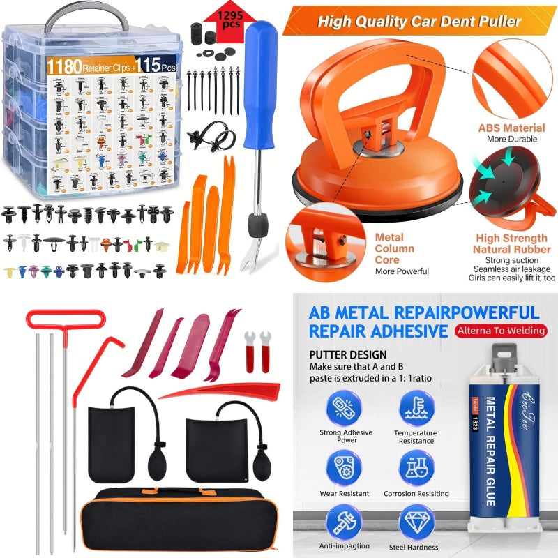 925pcs-1295Pcs Car Retainer Clips & Fastener Remover(limited-time discount)