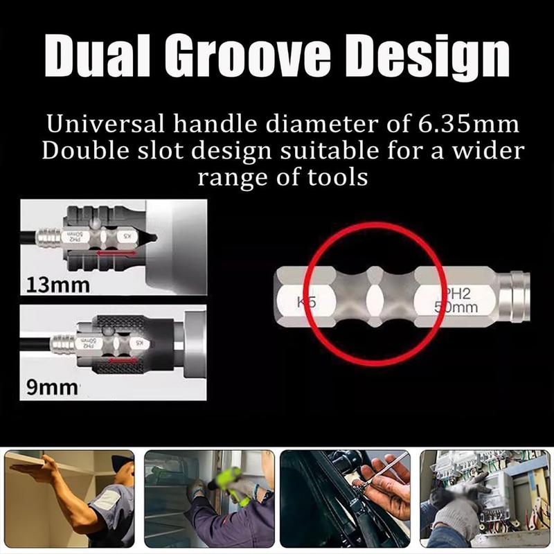 K5 Impact-Resistant and Non-Slip Bit,Impact Driver Bit Set
