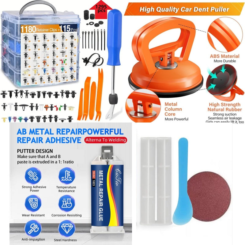 925pcs-1295Pcs Car Retainer Clips & Fastener Remover(limited-time discount)