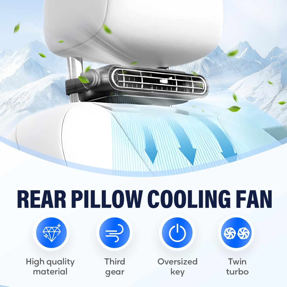 2025 New Car Fan for Driver and Passenger's Seat