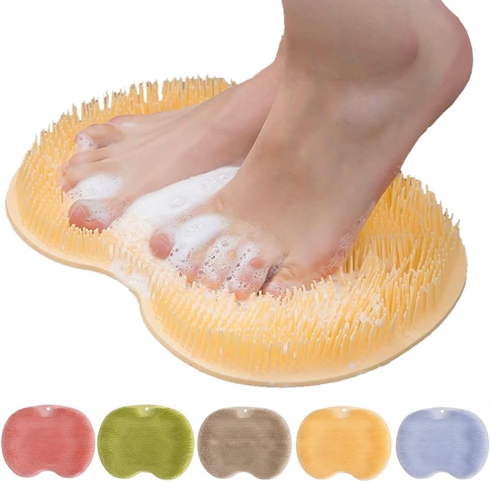 Shower Foot Scrubber Mat with Non-Slip Suction Cups(limited-time discount)