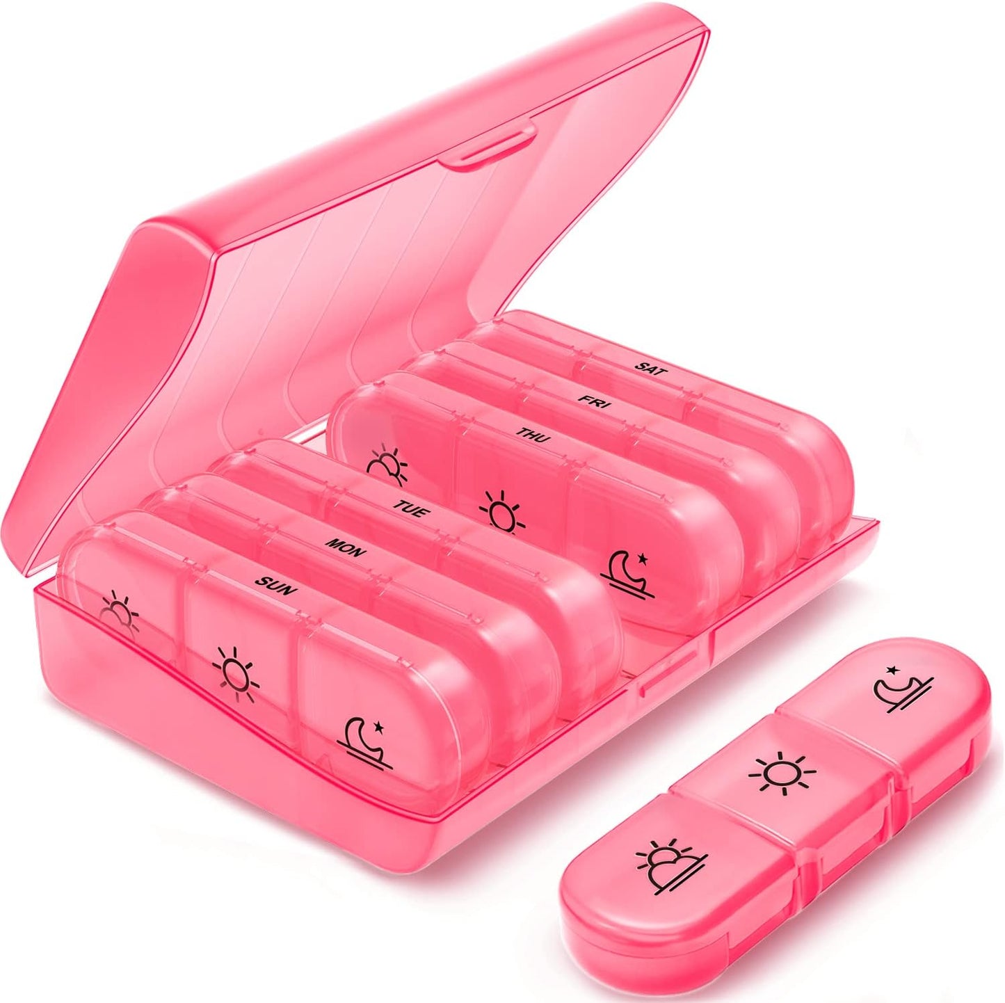 Weekly Pill Organizer 3 Times a Day