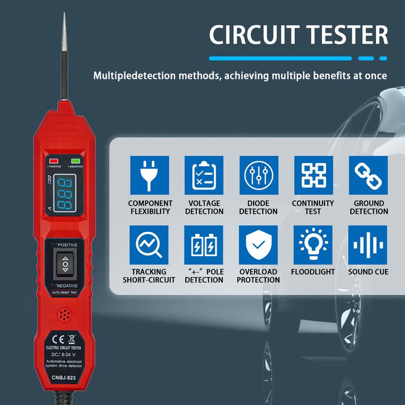 Automotive Electric Circuit Tester With Voltage Display LED Light(limited-time discount)