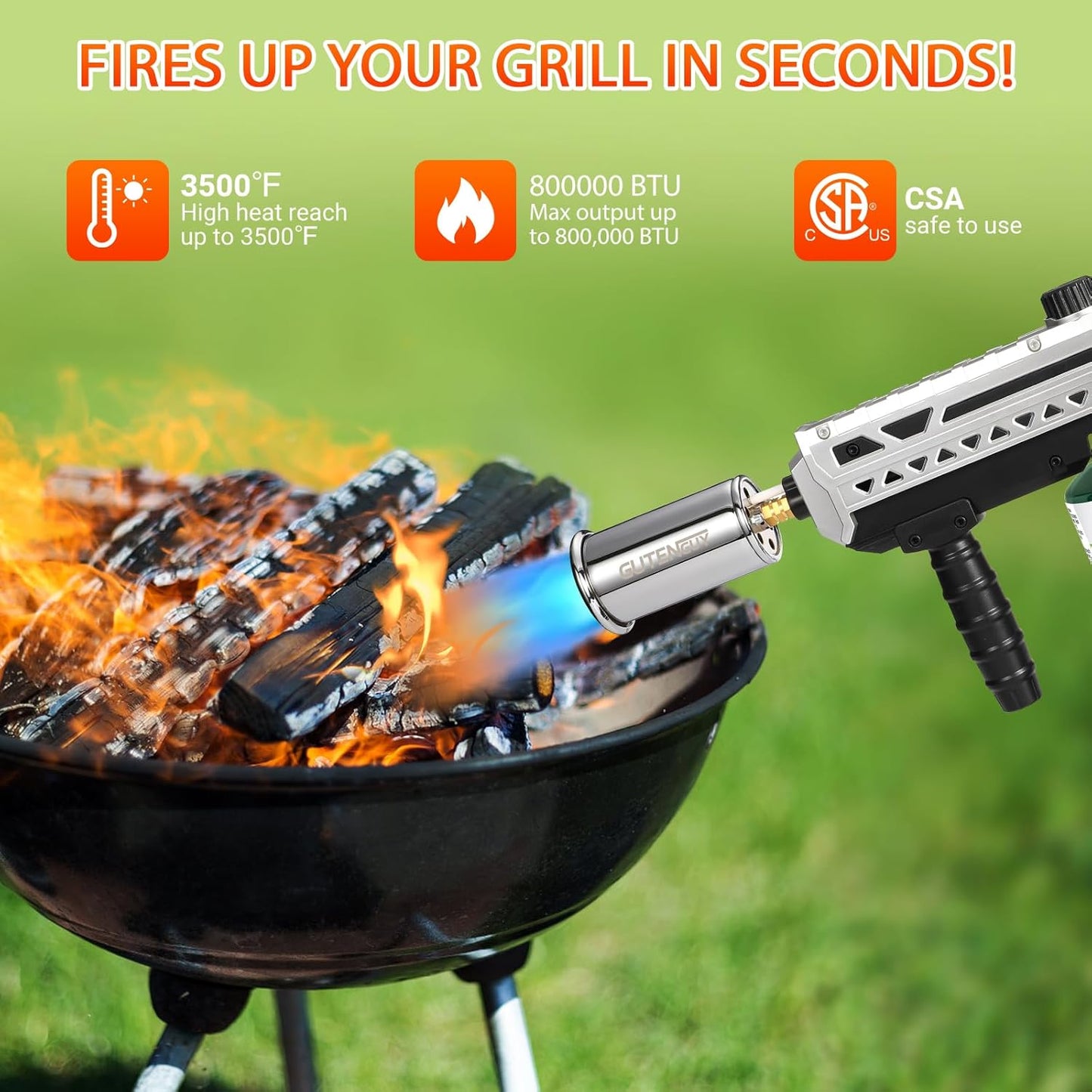 Powerful Propane Grill Torch Gun
