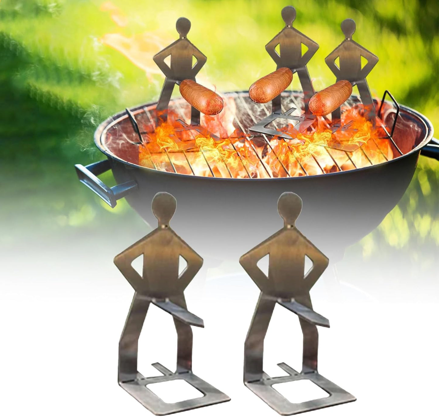 Funny Hot Dog Sausage Stand Holder - Portable Hot Dog Roaster Rack