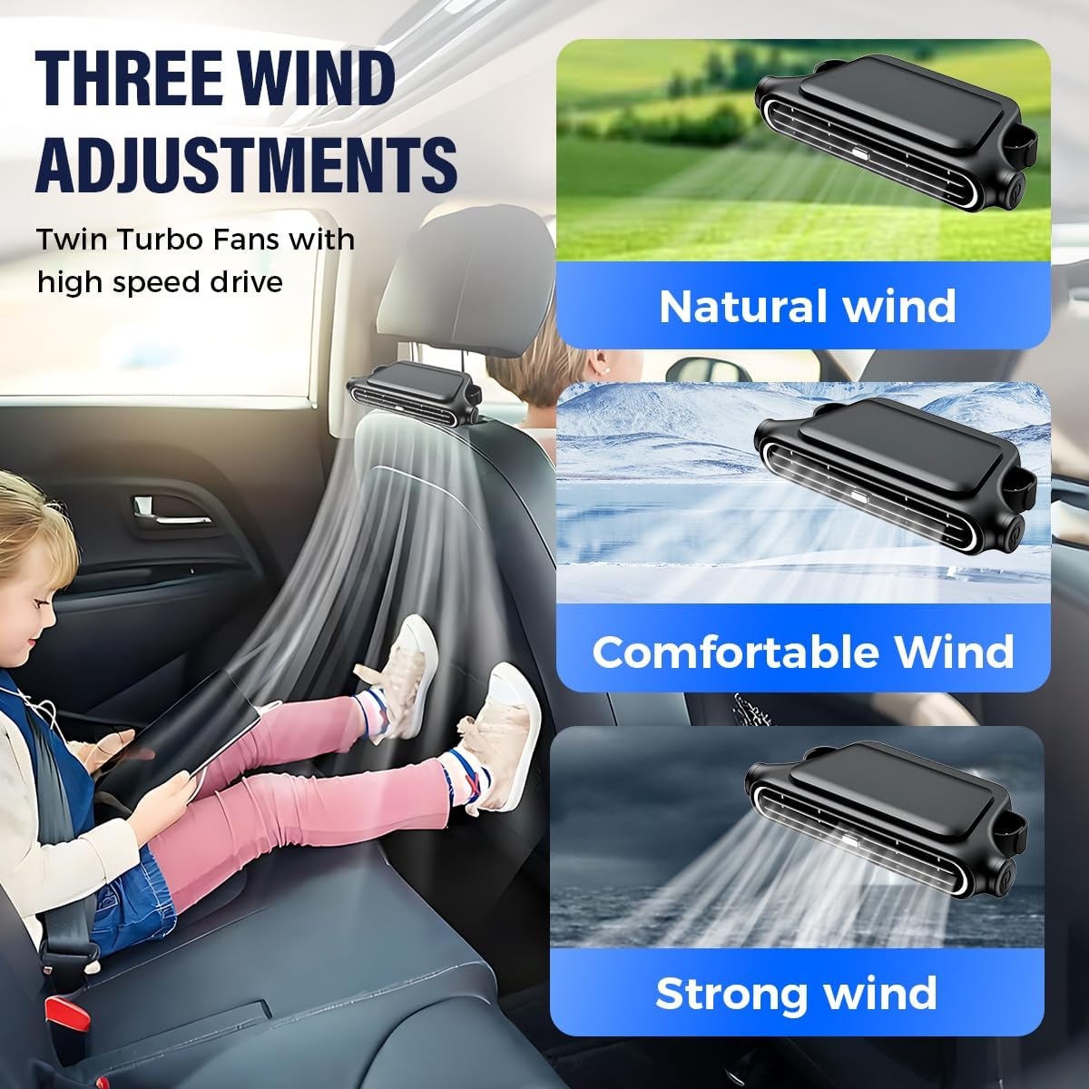 2025 New Car Fan for Driver and Passenger's Seat