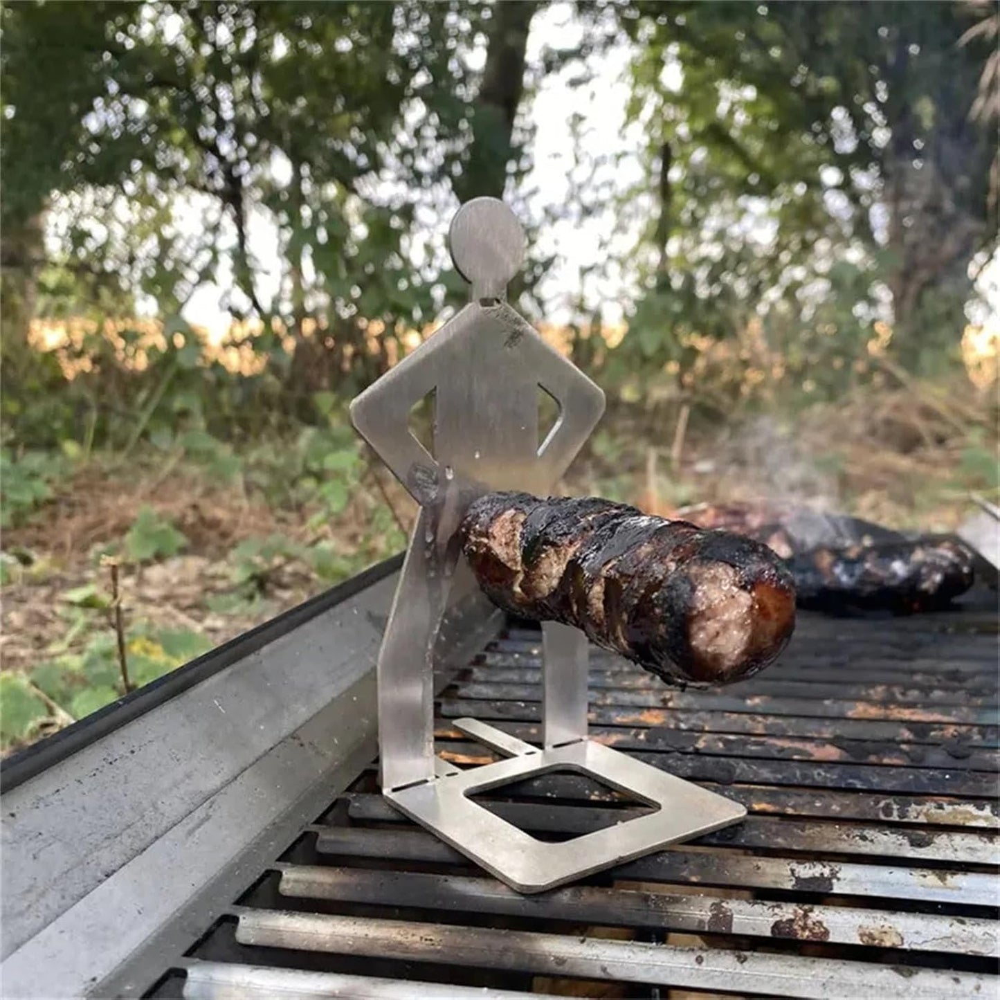 Funny Hot Dog Sausage Stand Holder - Portable Hot Dog Roaster Rack