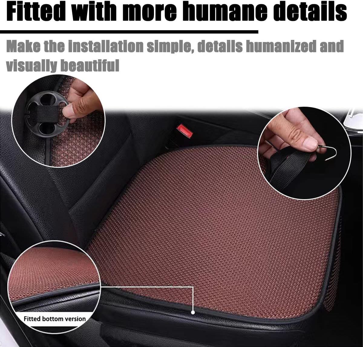 2 Pack Front Driver or Passenger Seat Cushion with Pocket(limited-time discount)