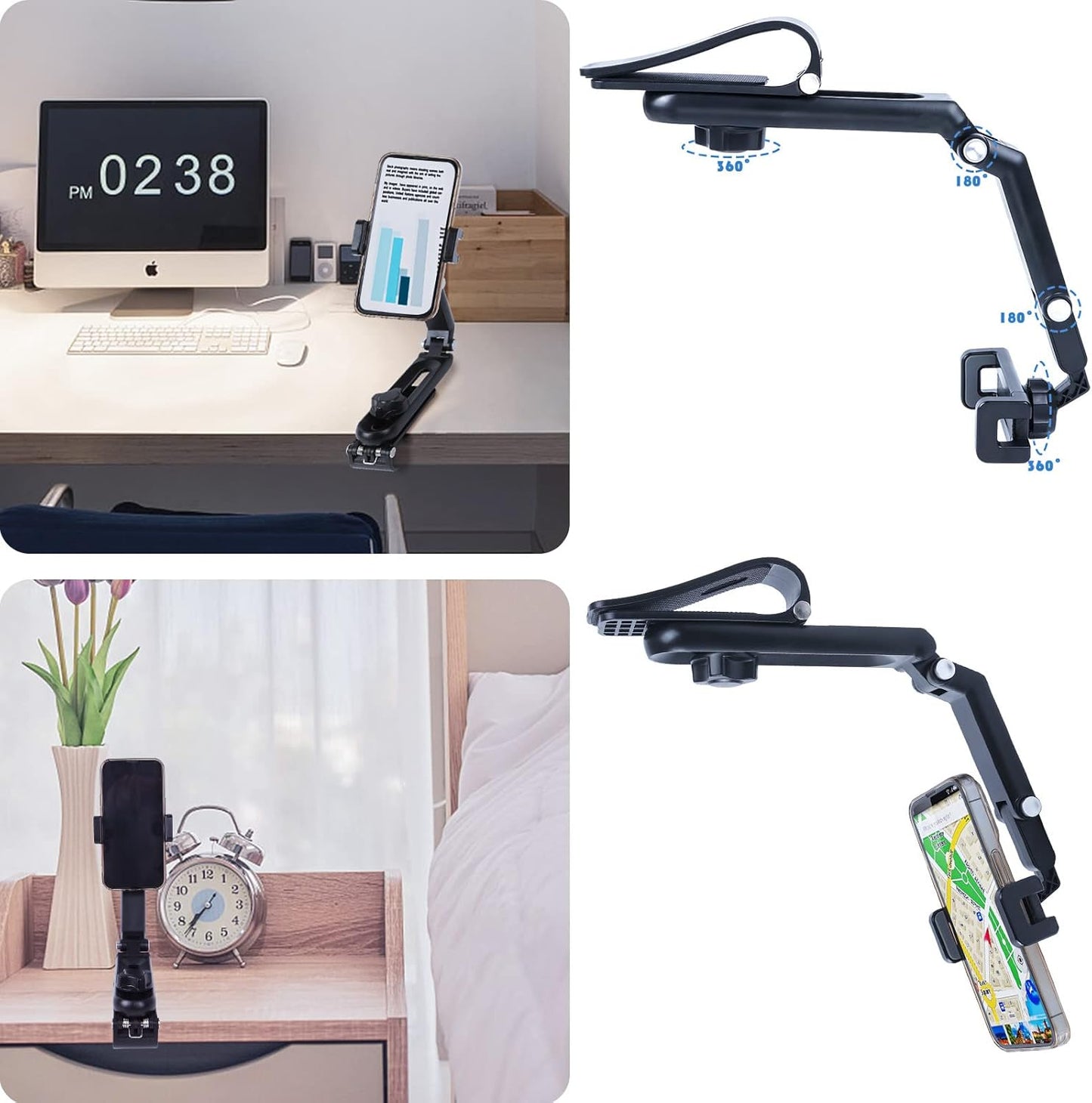 360° Rotatable Rearview Phone Holder
