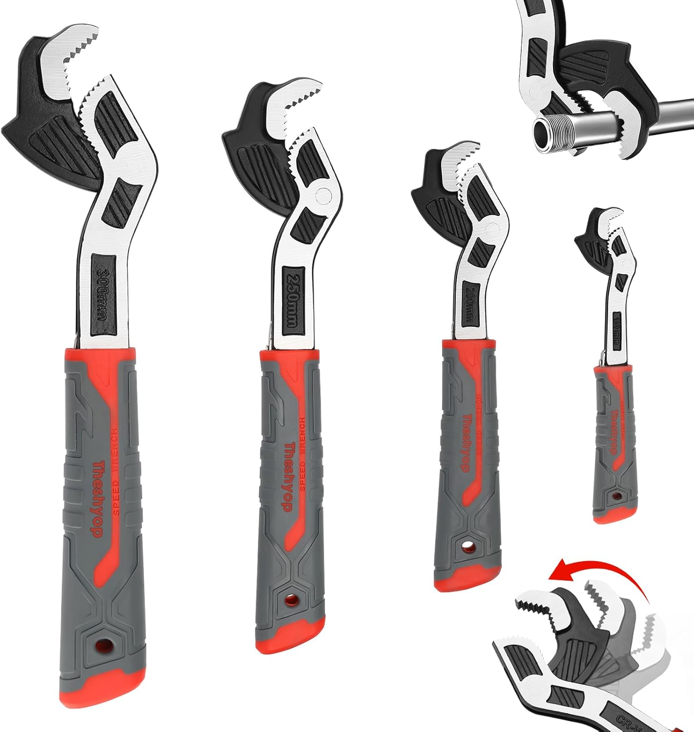 Self Adjusting Pipe Wrench Set