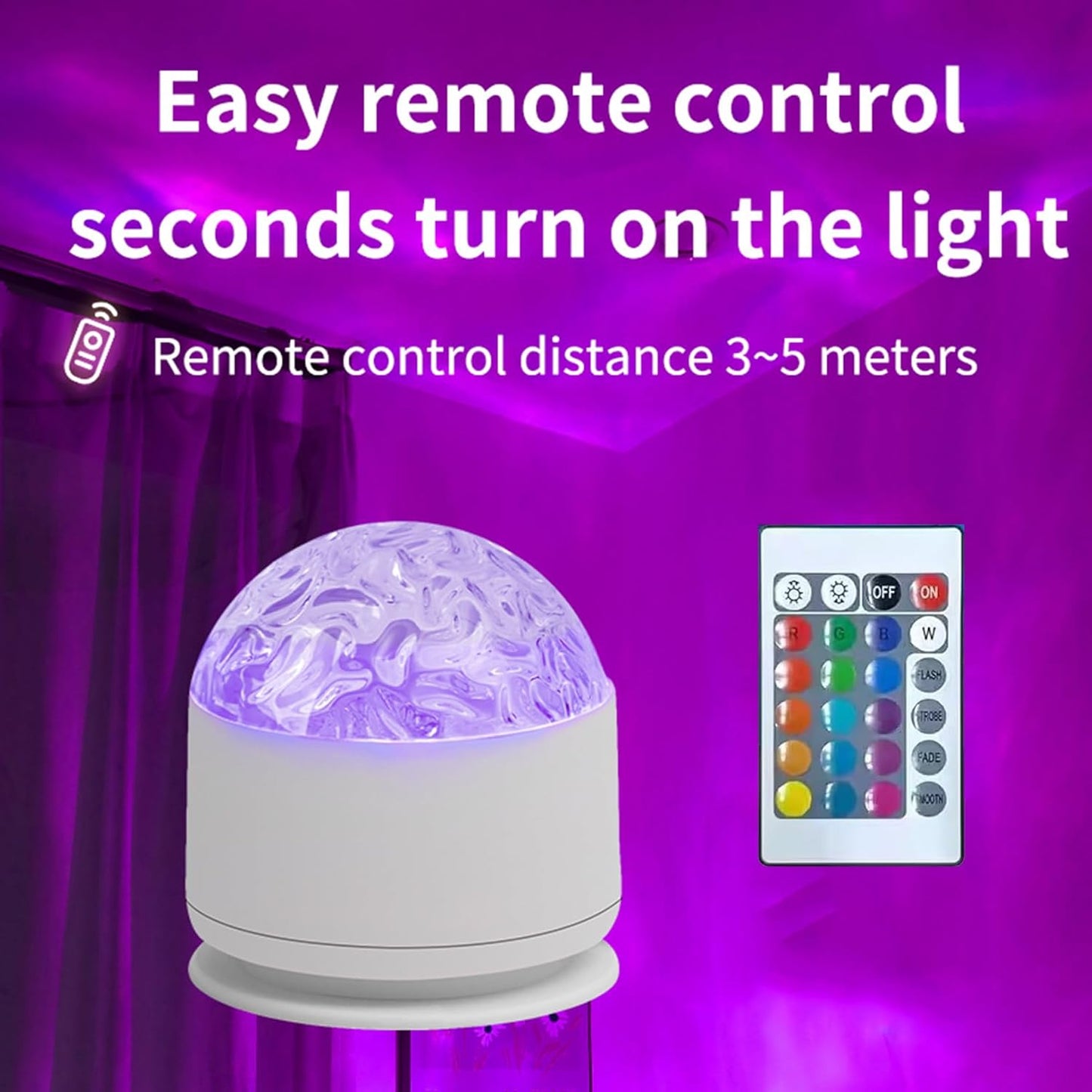 2 in 1 Galaxy Light, 16 Color Aurora Night Light Projector