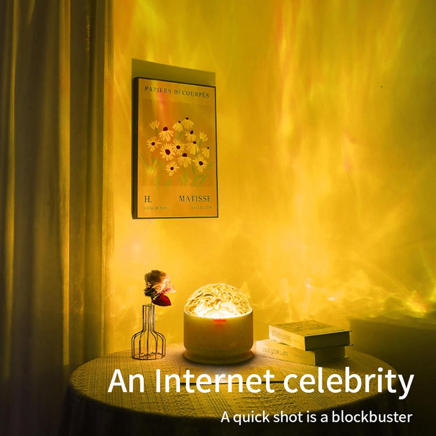2 in 1 Galaxy Light, 16 Color Aurora Night Light Projector