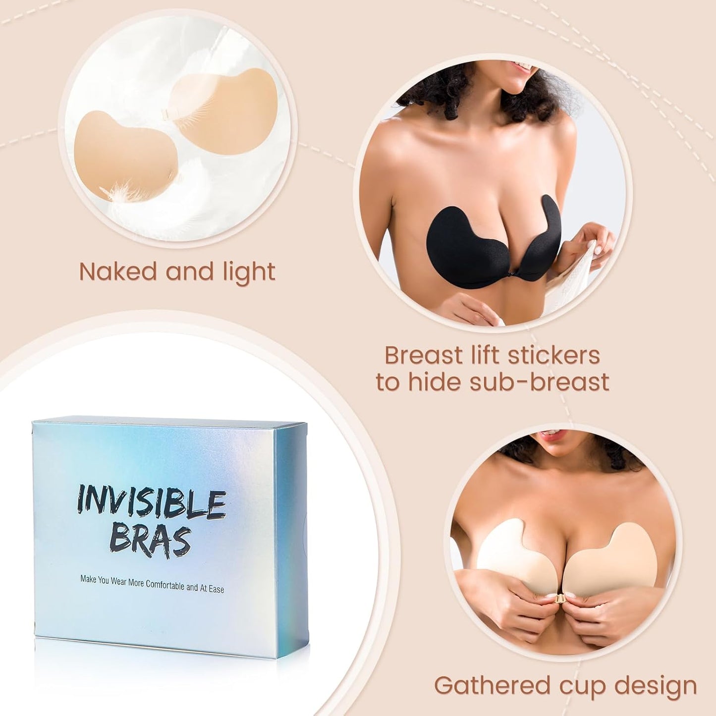 Invisible Diva Strapless Backless Push up Bra(limited-time discount)