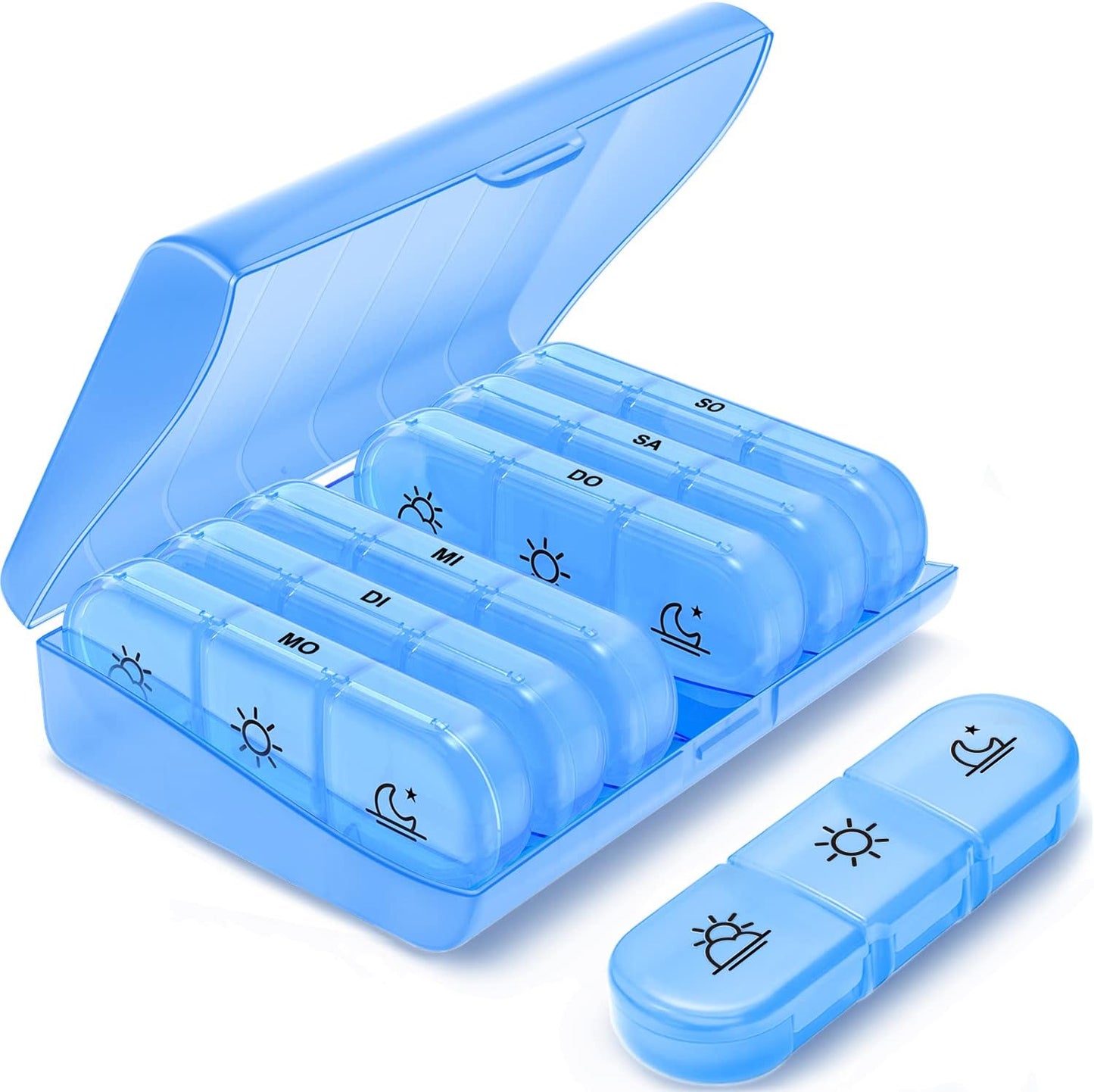 Weekly Pill Organizer 3 Times a Day