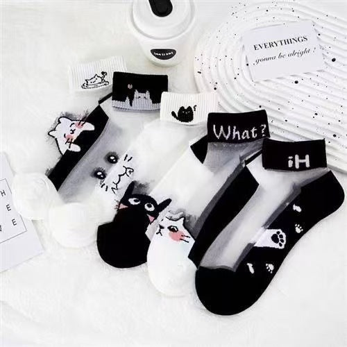 Women's Summer Thin Silk Socks