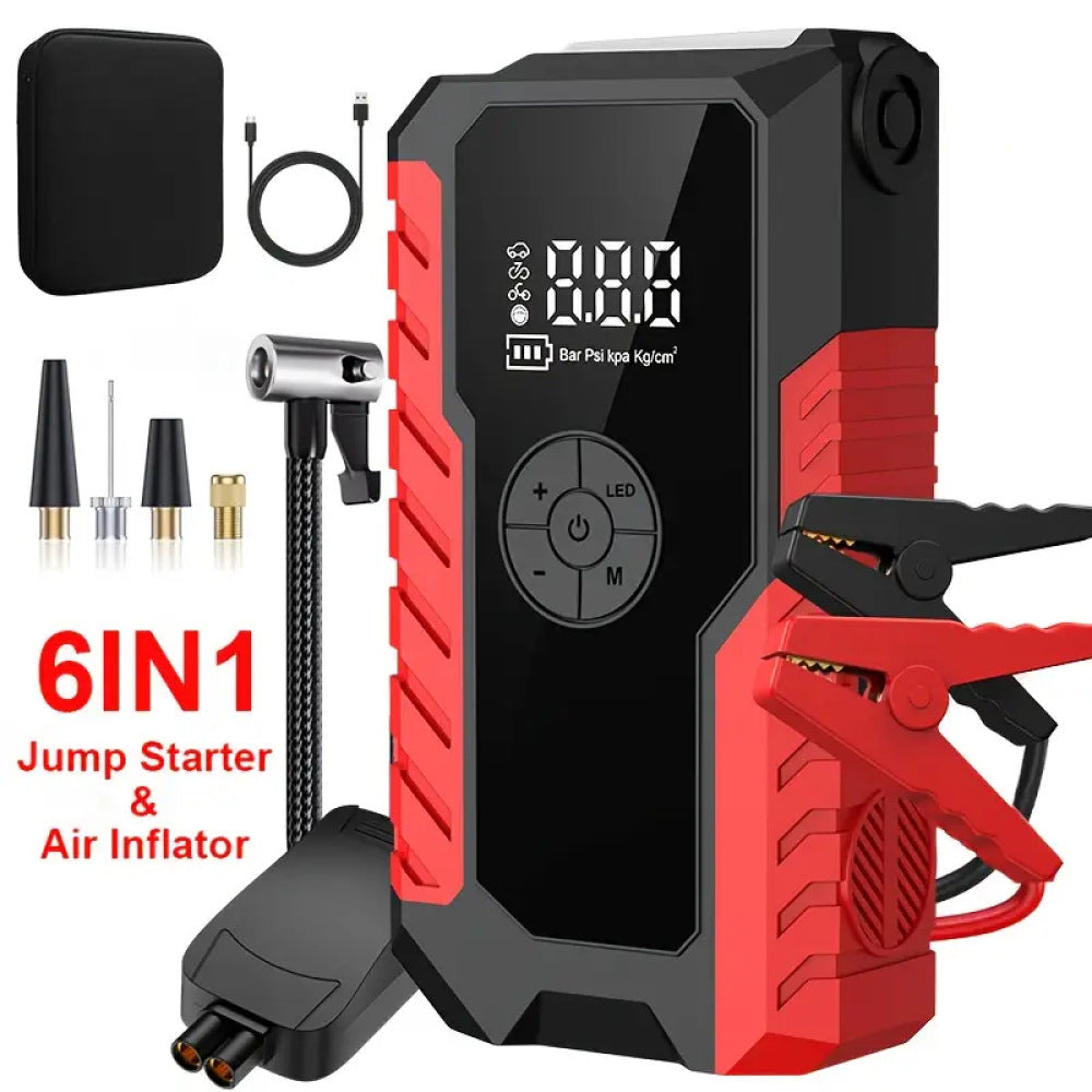 Portable Car Jump Starter with Air Compressor