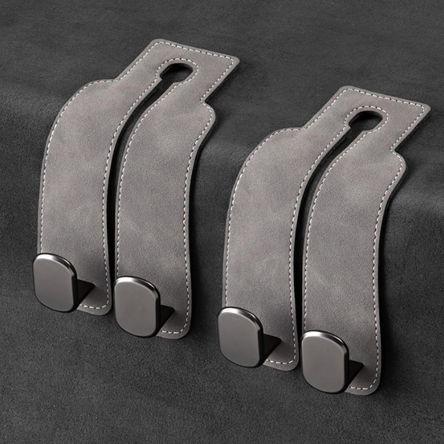 TwinHook Leather Car Headrest Hangers(limited time)