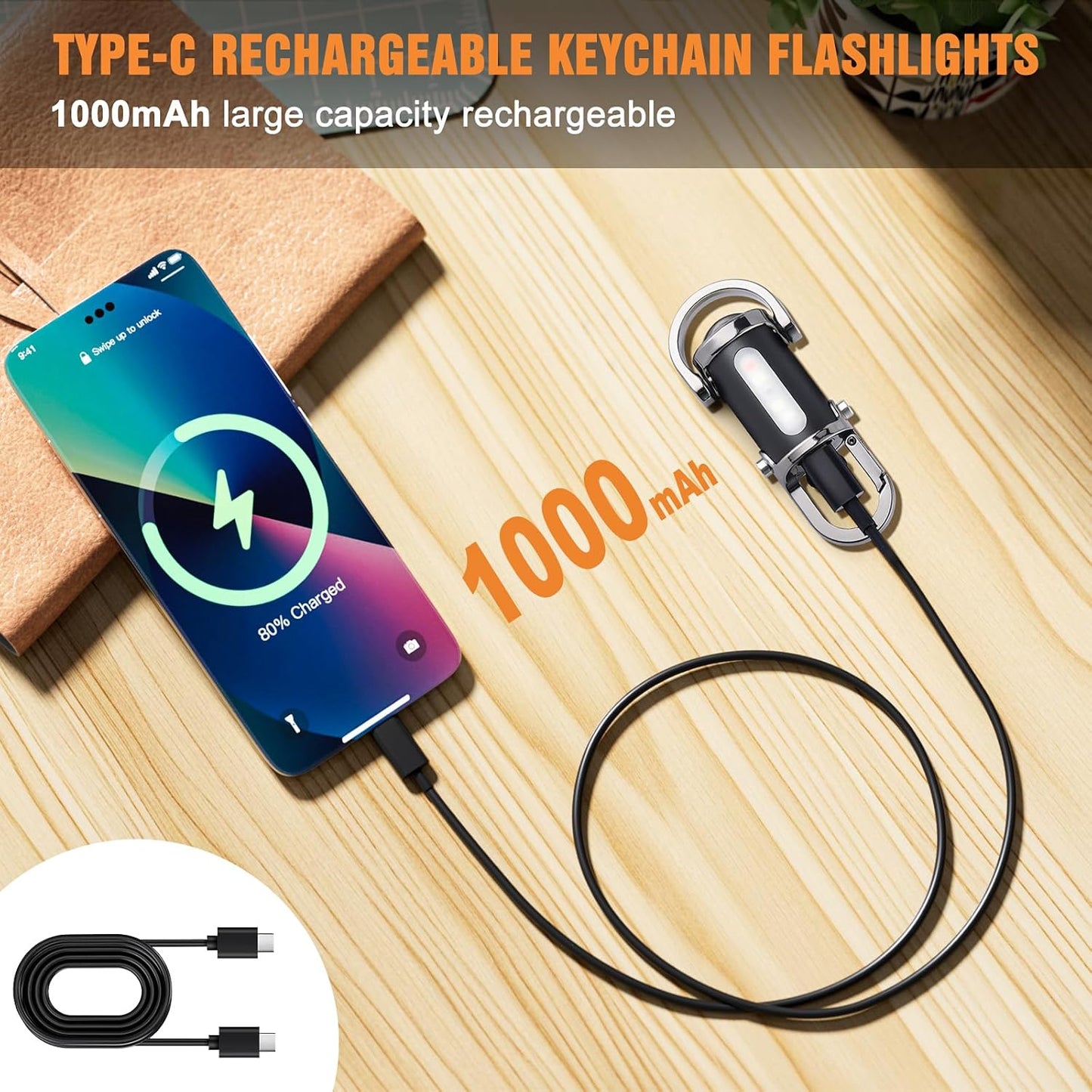 Rechargeable Keychain Flashlights