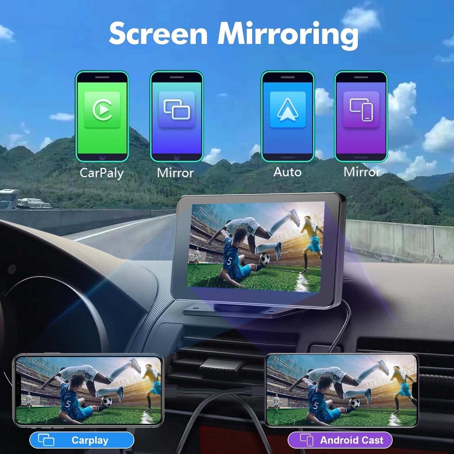 2025 Upgraded Wireless CarPlay Screen