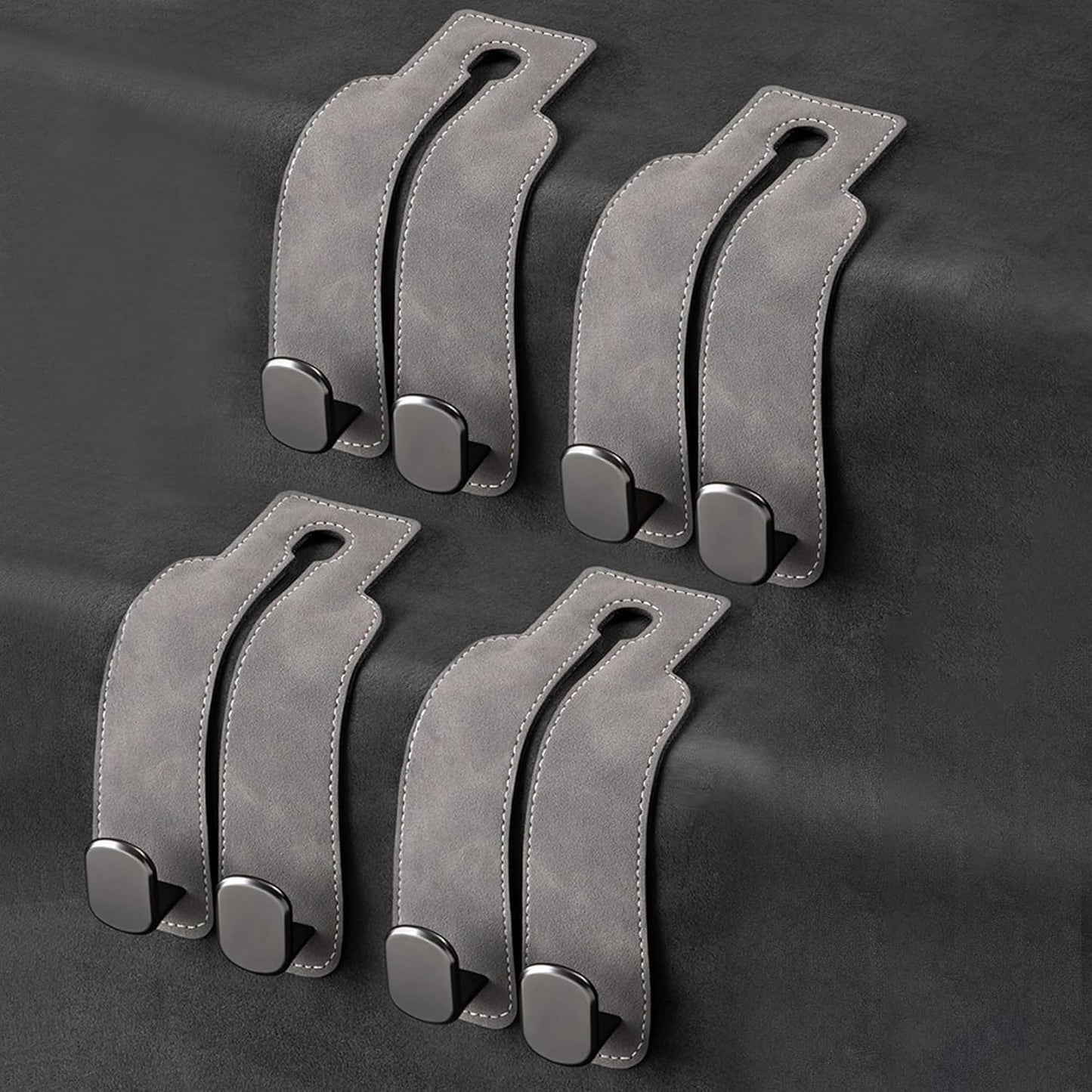 TwinHook Leather Car Headrest Hangers(limited time)