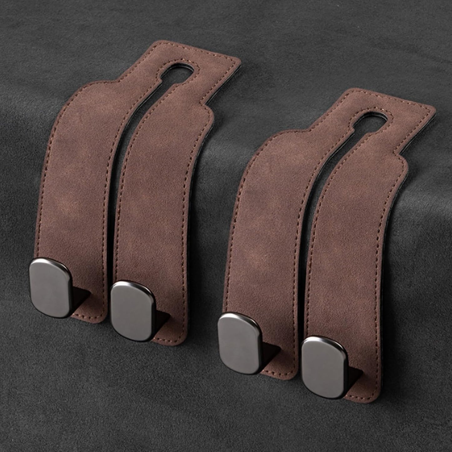 TwinHook Leather Car Headrest Hangers(limited time)