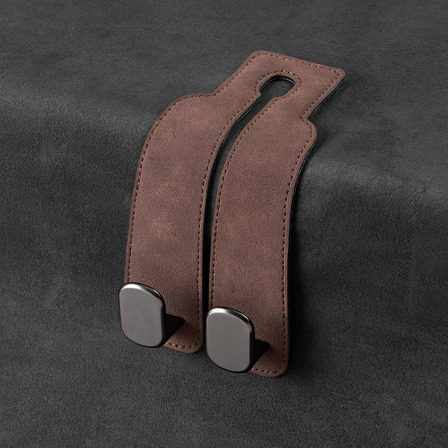TwinHook Leather Car Headrest Hangers(limited time)