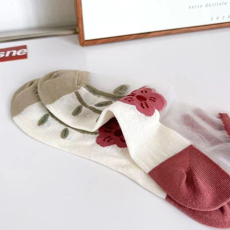 Women's Summer Thin Silk Socks