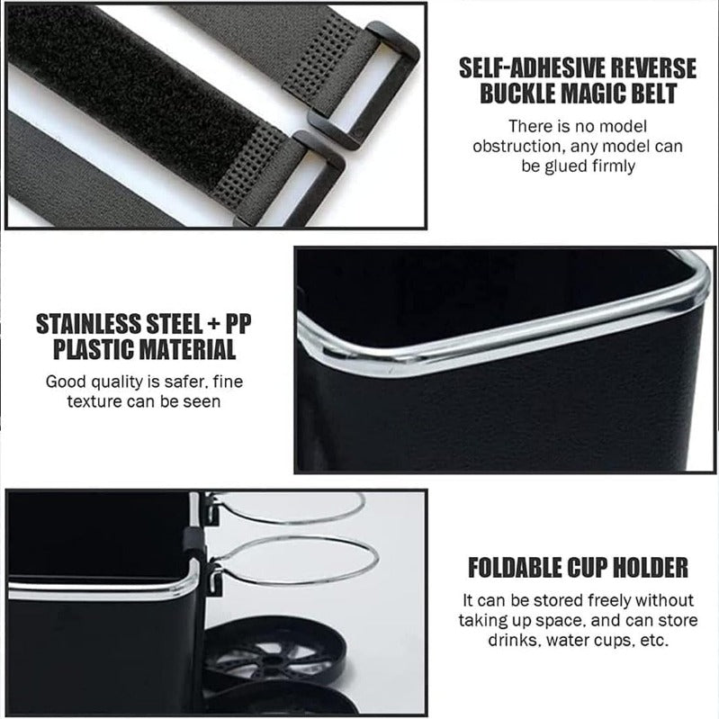 Armrest Organizer with Twin Fold-Flat Cup Holders(limited-time discount)