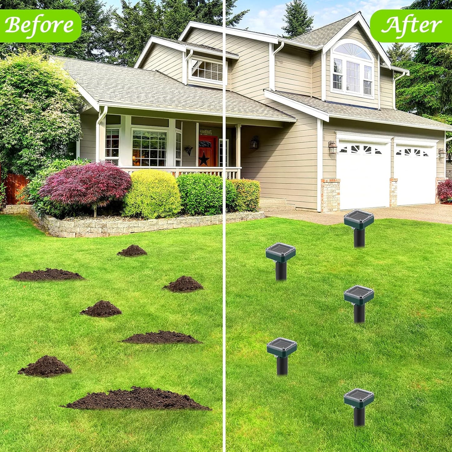 Mole Repellent Solar Powered