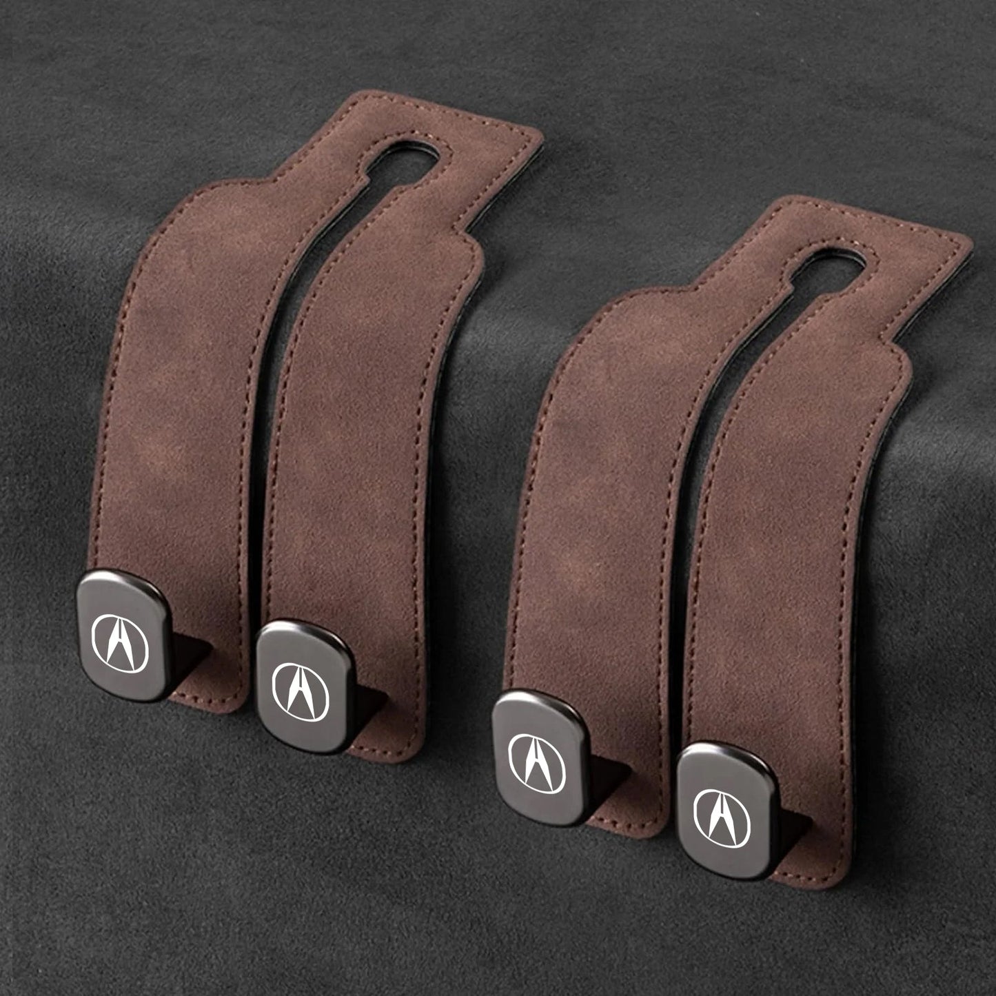 TwinHook Leather Car Headrest Hangers(limited time)
