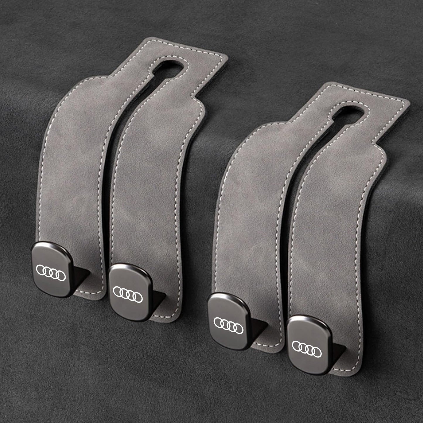 TwinHook Leather Car Headrest Hangers(limited time)