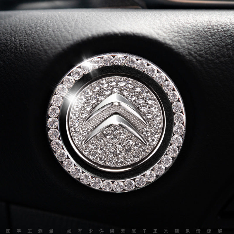Bling Car Engine Start Button Cover