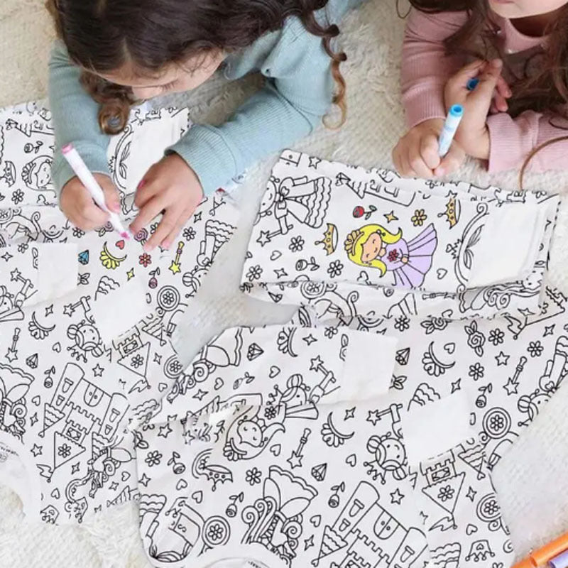 All Colorable Pajama Prints | Two Piece Set