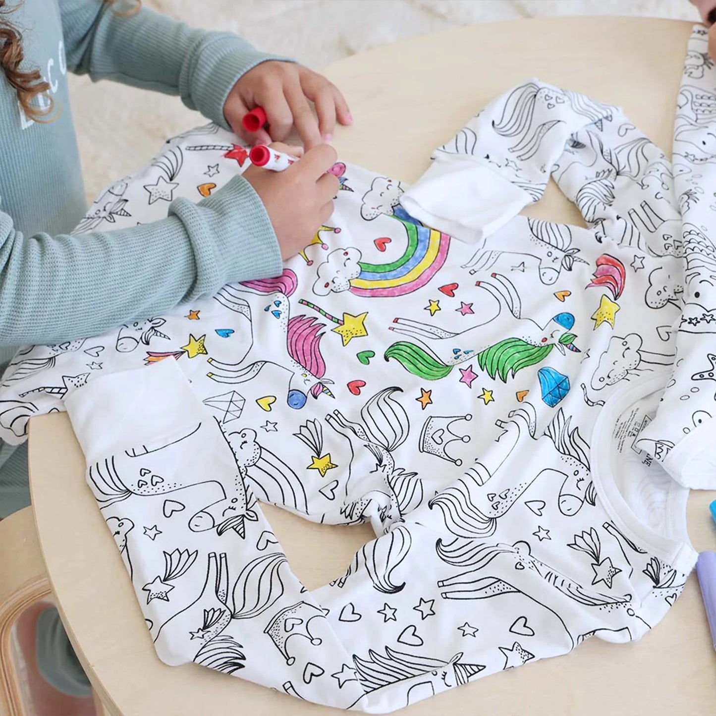 All Colorable Pajama Prints | Two Piece Set