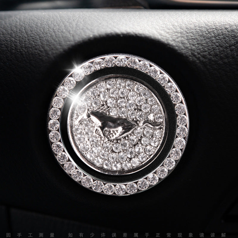 Bling Car Engine Start Button Cover