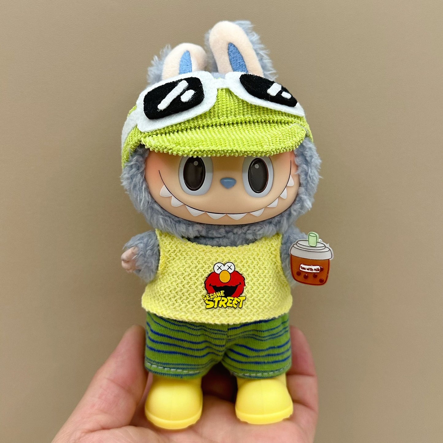 Labubu baby clothes 17cm rabub clothes blind box doll skirt set cute dress-up toys cross-border wholesale