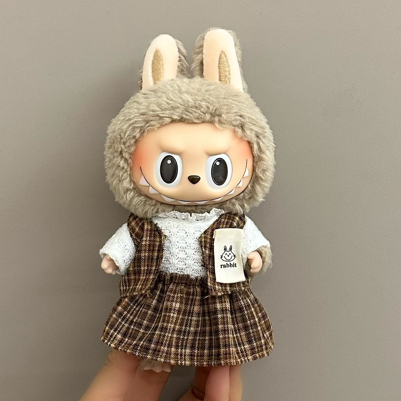 Labubu baby clothes 17cm rabub clothes blind box doll skirt set cute dress-up toys cross-border wholesale