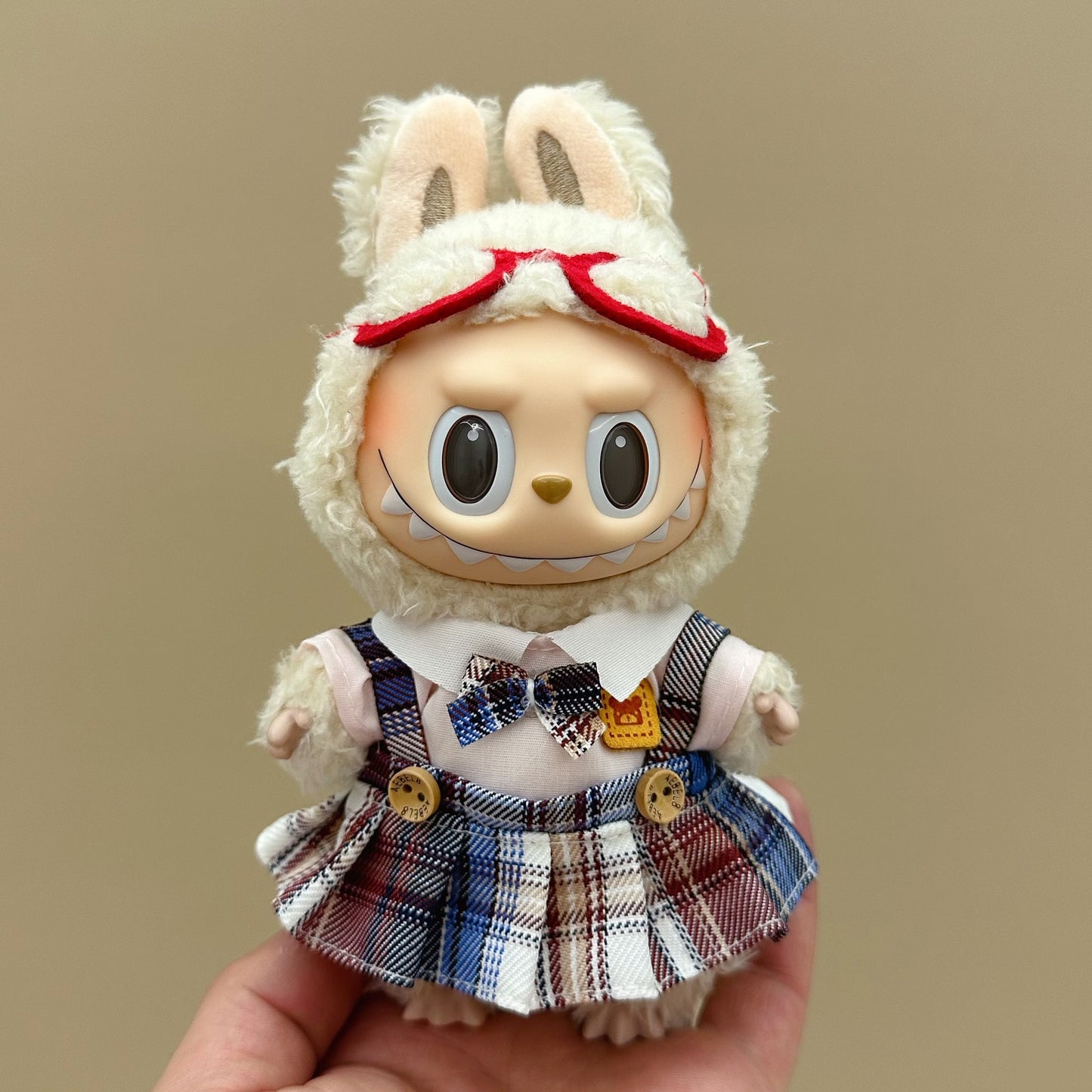 Labubu baby clothes 17cm rabub clothes blind box doll skirt set cute dress-up toys cross-border wholesale