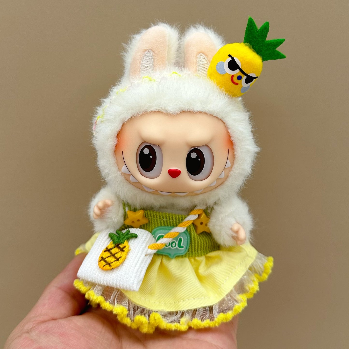 Labubu baby clothes 17cm rabub clothes blind box doll skirt set cute dress-up toys cross-border wholesale