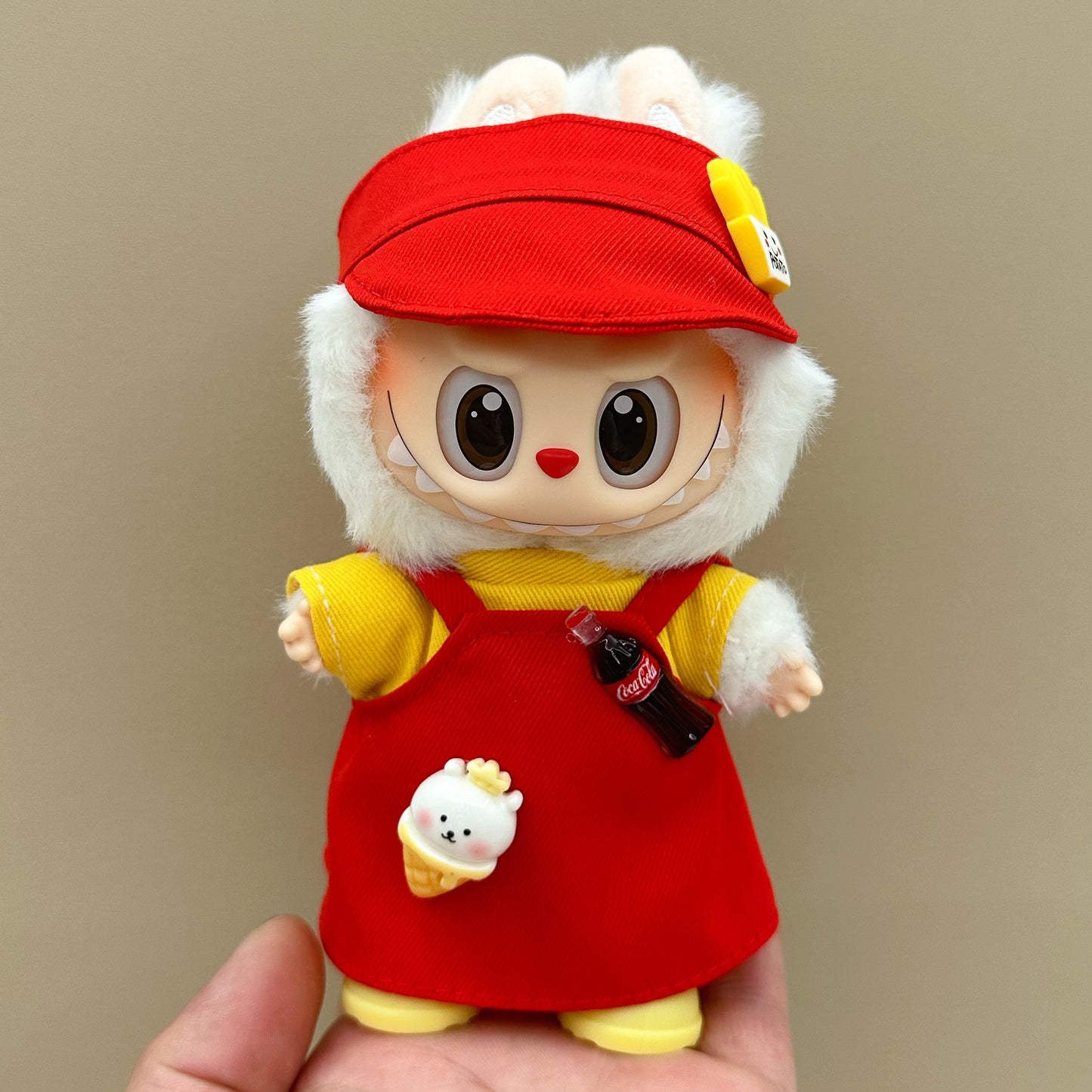 Labubu baby clothes 17cm rabub clothes blind box doll skirt set cute dress-up toys cross-border wholesale