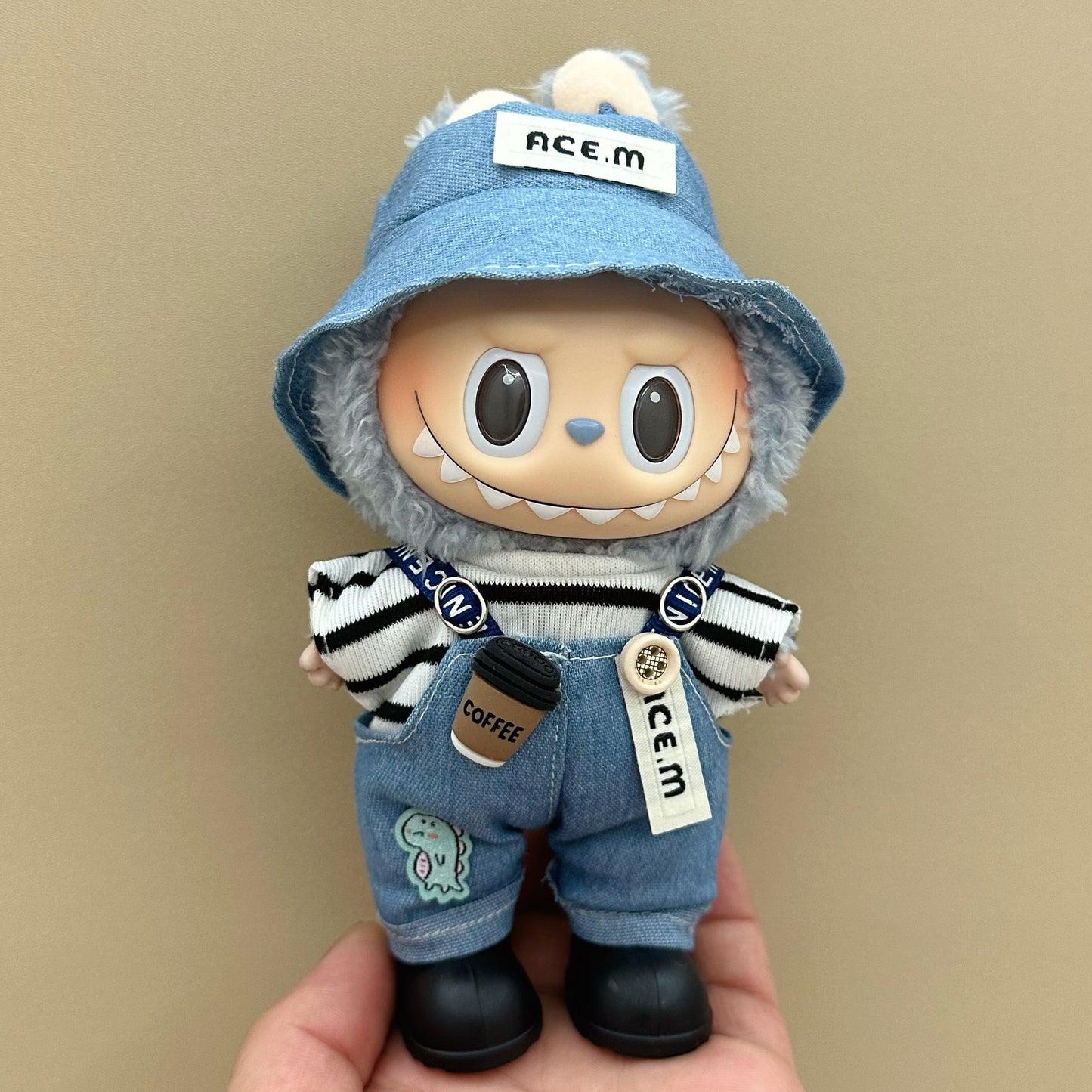 Labubu baby clothes 17cm rabub clothes blind box doll skirt set cute dress-up toys cross-border wholesale