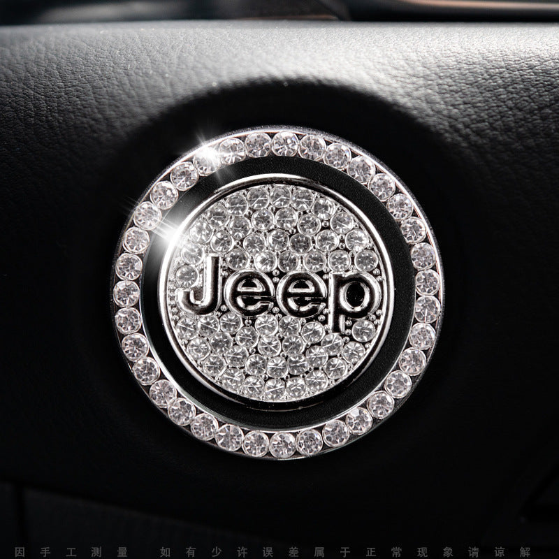 Bling Car Engine Start Button Cover