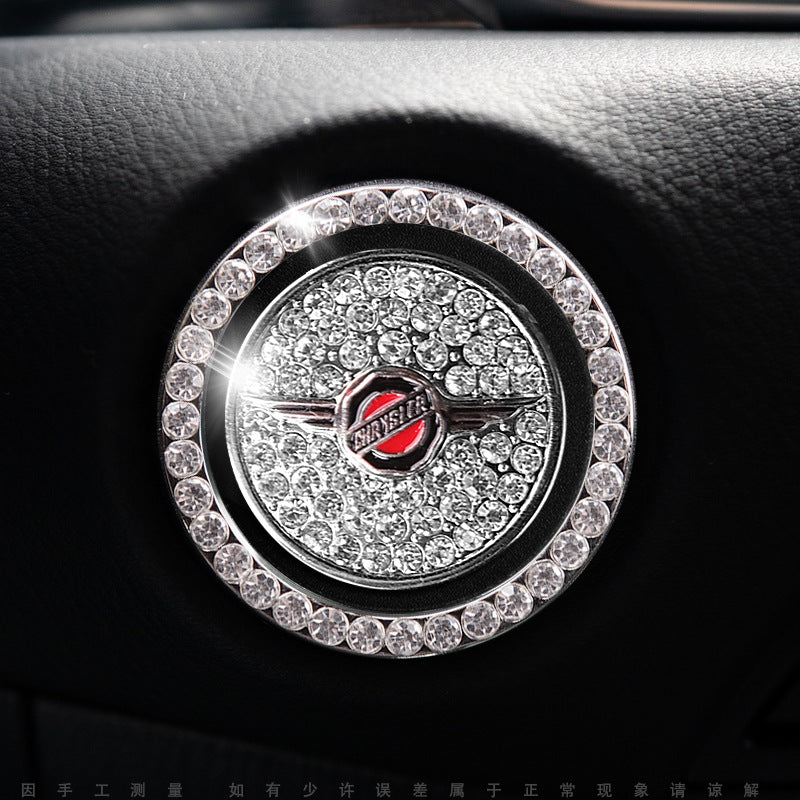 Bling Car Engine Start Button Cover