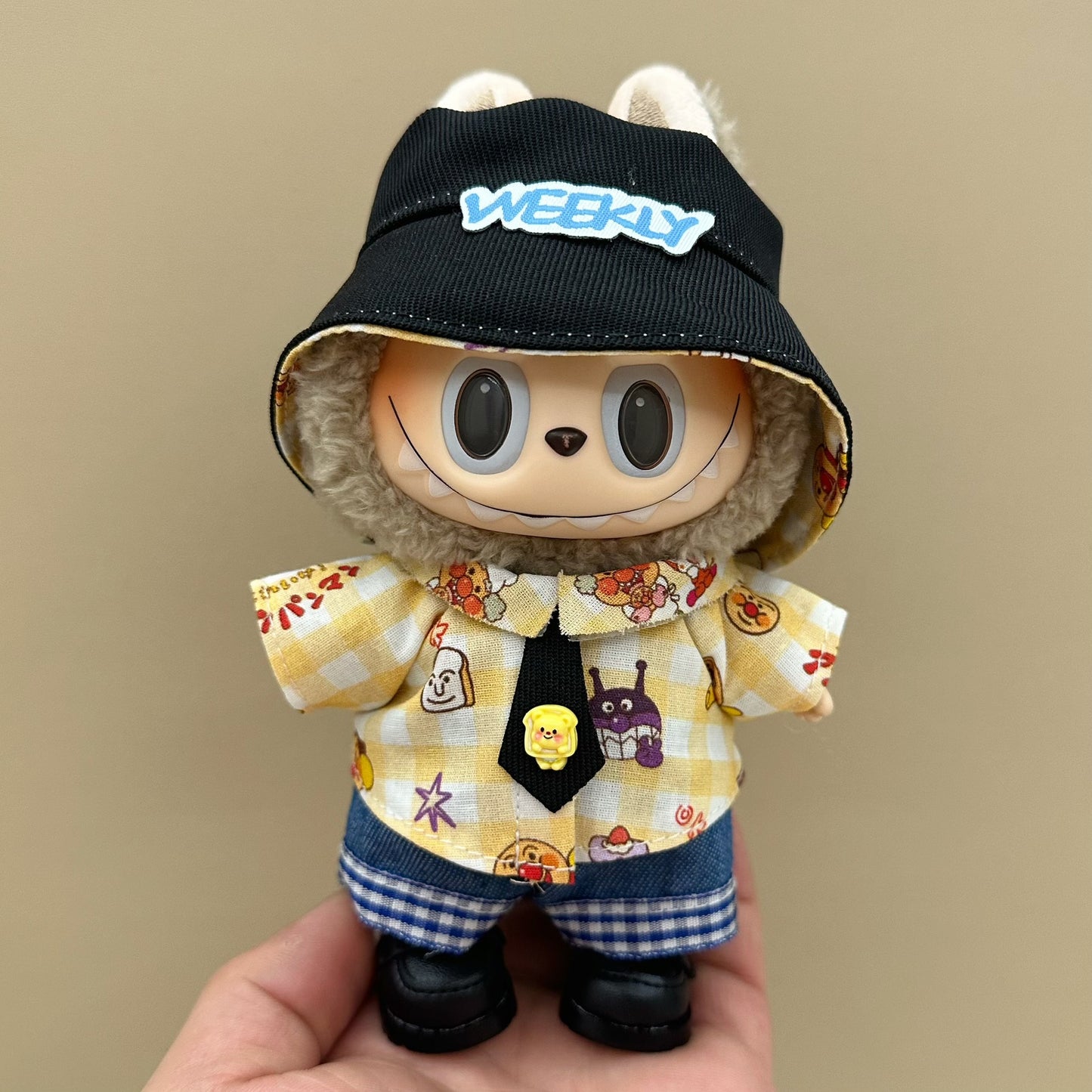 Labubu baby clothes 17cm rabub clothes blind box doll skirt set cute dress-up toys cross-border wholesale
