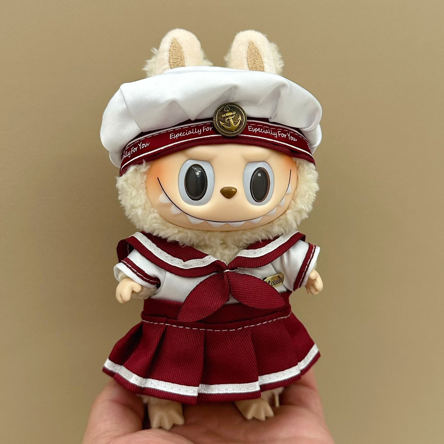 Labubu baby clothes 17cm rabub clothes blind box doll skirt set cute dress-up toys cross-border wholesale